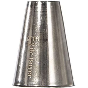 De Buyer - Effen roestvrijstalen huls - Diameter 1,8 cm - 2111.18N