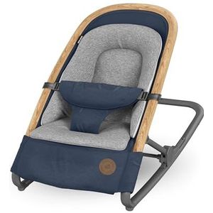 Maxi-Cosi Kori 2-in-1 baby schommelstoel, lichtgewicht wipstoel met comfortabele zitverkleiner, 0 - 9 kg, Essential Blue (blauw)