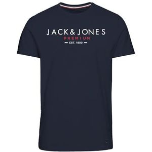 JACK & JONES Jprbluclub T-shirt Ss Crew Bmuss24 T-shirt voor heren, marineblauw blazer