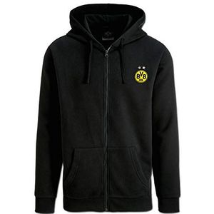 Borussia Dortmund, Trainingsjack met capuchon en logo, zwart-geel, 3XL