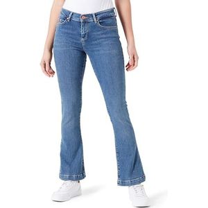 LTB Jeans - Dames - Fallon - Medium taille - Uitlopende jeans - Broek, Kalea Wash 55074, 26W/34L, Kalea Wash 55074