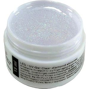 Diamond Shimmer Led/UV bouwgel met fijne glitterdeeltjes, 5 ml (transparant)