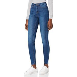 Noisy May NMJEN Skinny jeans voor dames, normale taille, middelblauw, denim, 31W/34L, Medium blauw denim