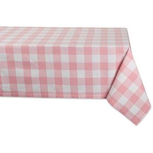 DII Kitchen Collection tafelloper, 14 x 72 cm, katoen, roze/wit, 52 x 52 cm