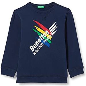 United Colors of Benetton Sweatshirt met capuchon voor jongens, peacoat 252