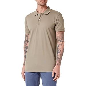 Trigema Polo Slim Fit pour homme en piqué de luxe, taupe, M