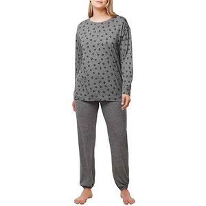 Triumph Endless Comfort Pk LSL Pyjamaset voor dames, donkergrijs gemêleerd