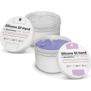 Siliconenrubberpasta 1:1 SIL HAND, niet giftig en ideaal voor het gieten van hars, gips en andere materialen (1 kg)