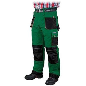 Leber&Hollman LH-FMNW-T_ZBSL gewatteerde beschermende broek maat L, groen / zwart / grijs, groen/zwart/grijs