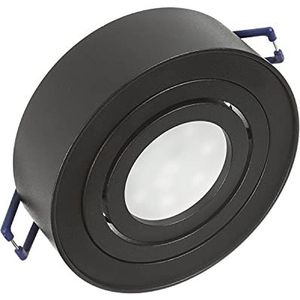 Maclean MCE462B Montageframe GU10 inbouwspot plafondlamp max. 35 W IP20 (rond, zwart)