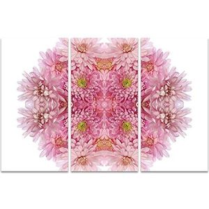 Art Group The Pink Chrysanthemum kunstdruk op canvas, hout, 10 x 150 x 1,3 cm, meerkleurig