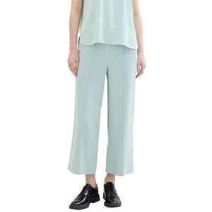 TOM TAILOR Pantalon culotte pour femme, 30463 - Dusty Mint Blue, 34W / 28L