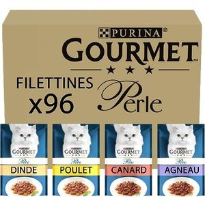 Gourmet Kattenvoer Perle Chef's Collection, 96 zakjes, 96 x 85 g