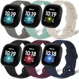 AXFEE Compatibel met Fitbit Versa 3 / Fitbit Versa 4 armband, verstelbare reservearmband van klassieke siliconen, compatibel met Fitbit Versa 3 / Fitbit Versa 4 / Fitbit Sense 2 (zonder horloge)