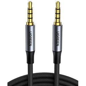 UGREEN 3.5mm Aux Kabel Nylon Audio Jack Kabel Ondersteuning Microfoon(2M)
