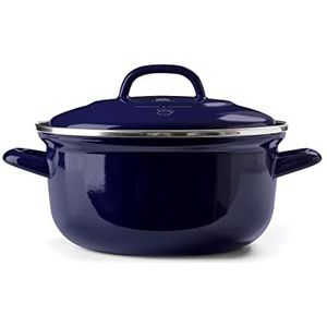 BK Indigo braadpan, rond, 22 cm, 3,3 l, kobaltblauw