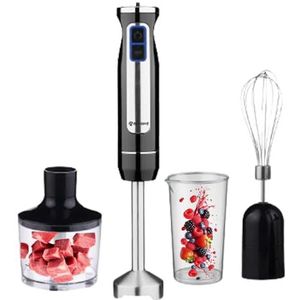 3-in-1 multifunctionele hakmolen | 8 snelheden hakmolen met 860 ml beker 600 ml garde | Minipimer Dive Mixer 800 W met ledlicht