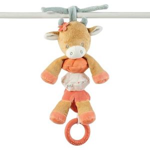 Nattou Vibrating Cuddly Cow Mila Cow Mila, 25 cm, Donker Warm Beige