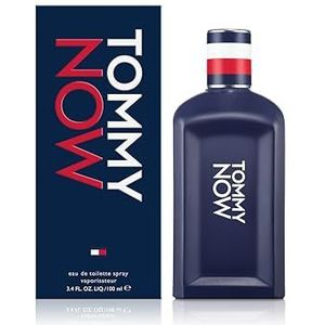 Tommy Hilfiger TOMMY NOW Eau de toilette 100 ml – parfum voor heren – houtachtige en kruidige geur – citrusnoten – blauwe glazen fles