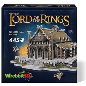 Wrebbit 3D Lord of the Rings - Golden Hall Edoras - 445-delige Lord of The Rings 3D-puzzel, W3D-1016, meerkleurig