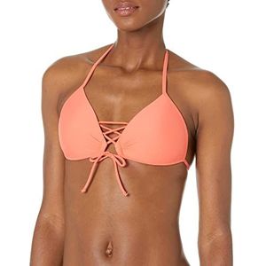 Body Glove Smoothies Baby Love Solid Molded Cup Push Up Driehoek Bikini Top Zwempak Bikini Dames, Zonsondergang