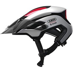 ABUS MonTrailer Quin MTB-helm, intelligente fietshelm met ongevallendetectie en SOS-alarmsysteem, voor dames en heren, wit, M