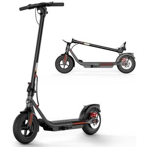 Elektrische scooter voor volwassenen – E-Scooter 20 mijl lange bereik, Max Speed 15 MPH, dubbel remsysteem, 10 inch pneumatisch & Solid Tires, draagbaar en opvouwbaar