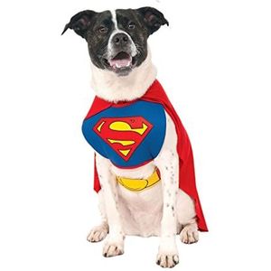 Officiële robijn, Superman Pet hondenkostuum, maat XL