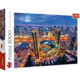 Trefl, Puzzel, Dubai-verlichting, 2000 stukjes, premium kwaliteit, voor volwassenen en kinderen vanaf 12 jaar