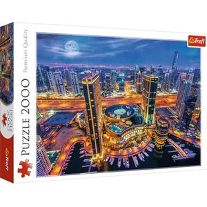 Trefl, Puzzel, Dubai-verlichting, 2000 stukjes, premium kwaliteit, voor volwassenen en kinderen vanaf 12 jaar