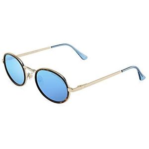 CLANDESTINE Ovo Habana Ice Blue 17 Gold Matte zonnebril, nylon HD heren en dames, Ovo 17 Havana Gold – nylon HD lichtblauw, Eén maat, Ovo 17 Havana Gold – nylon HD lichtblauw