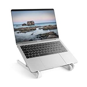 TECHNOSMART Office Laptoptafel - Laptop Standaard - Verstelbaar - Wit - Licht - Stevig