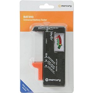 Mercury Universele analoge batterijtester voor AA, AAA, C, D, 9 V PP3 en knoopcellen