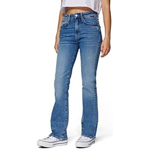 Mavi Maria dames jeans denim medium blauw 26W / 30L, Middelblauw denim