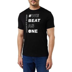 Armani Exchange We Beat As One Regular Fit T-shirt pour homme, Noir, XL