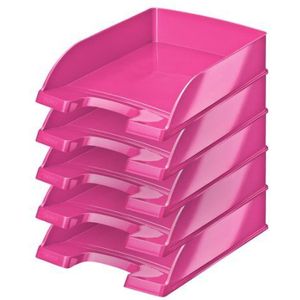 Leitz Brievenbak, A4, 5-pack, Pink, WOW-serie, 52263023