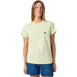 Wrangler Regular Tee T-shirt voor dames, Water Groen, M