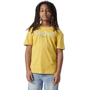 Kaporal Owan T-Shirt Garçon, Jaune Amber, 14 ans