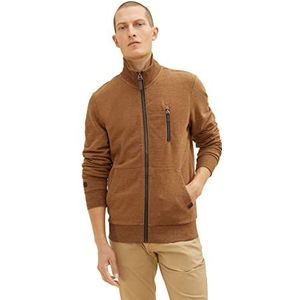 TOM TAILOR Otter Brown Streaky Inject, 30862 trainingsjack voor heren, XXL, 30862 - Otter Brown Streaky Inject