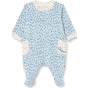 Chicco Katoenen overall met voet, pyjama voor baby's en jongens, baby, jongens, Lichtblauw (894)