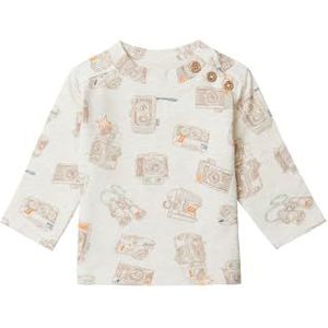 Noppies Baxton T-shirt met lange mouwen voor babyjongens, Oatmeal - P611