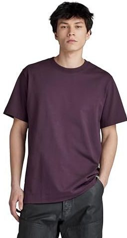 G-STAR RAW T-shirt Essential ample pour homme, pourpre (Lt maze D23471-C784-8880), S, Pourpre (Lt Maze D23471-c784-8880), S