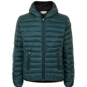 Kappa Gewatteerde en gevoerde jas voor heren, van Navetta-nylon., Groen