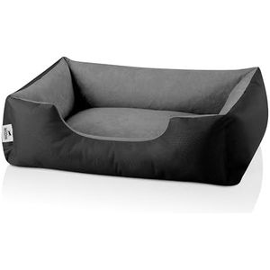 BedDog® Hondenbed LUPI, zwart/grijs, S ca. 55 x 40 cm, mand, hondenkussen