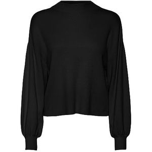 VERO MODA Pull en tricot VMNANCY pour femme, Noir, XL