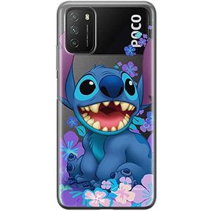 ERT GROUP Beschermhoes voor mobiele telefoon voor Xiaomi REDMI 9T, origineel en officieel gelicentieerd product van Disney, motief Stitch, 001, perfect aangepast aan de vorm van de mobiele telefoon, gedeeltelijk bedrukt