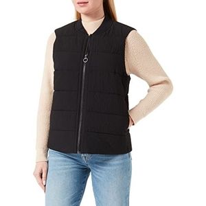 s.Oliver BLACK LABEL gewatteerd vest voor dames, zwart, 48, zwart.