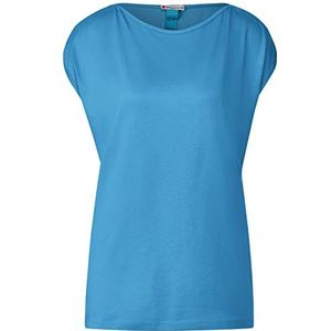 Street One A319400 zomer T-shirt voor dames, Blauw Splash