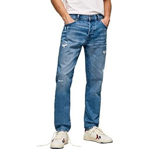 Pepe Jeans Easton heren jeans, blauw, cowboy, 32 W/28 L, blauw, cowboy