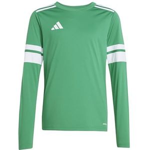 adidas Mixte enfant SQUADRA25 JERSEY LONG SLEEVE KIDS, team green/white, 5-6 Years